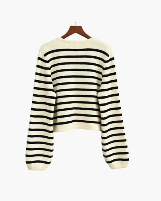 Alpine Striped Knit Vest