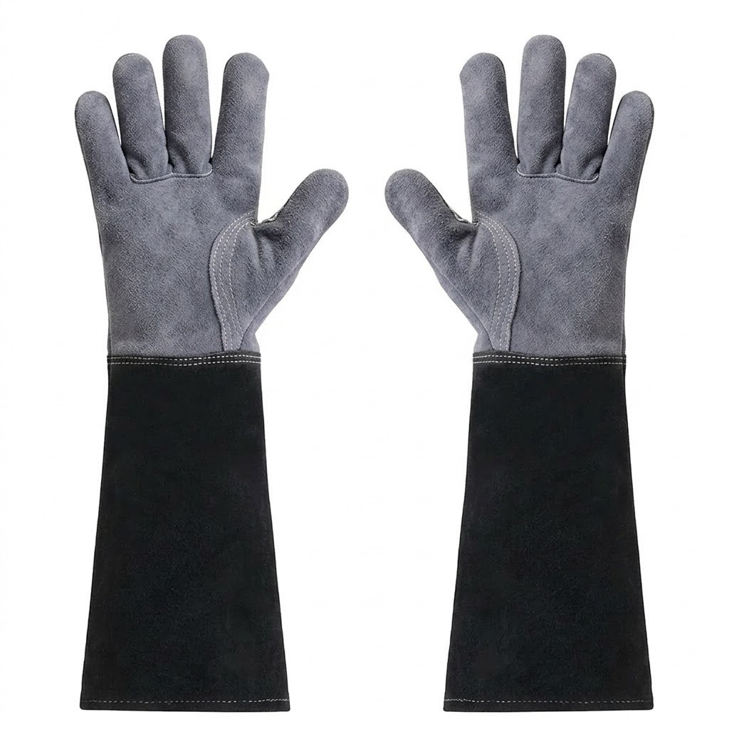 Long Sleeve Leather Rose Gardening Gloves - image 6