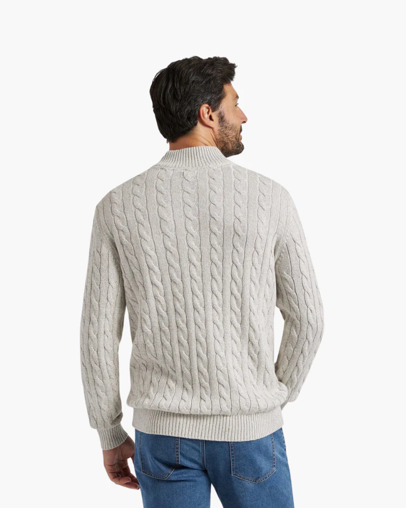 Old Money Alpine Zip Sweater