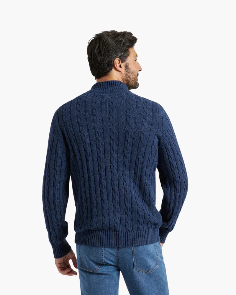 Old Money Alpine Zip Sweater