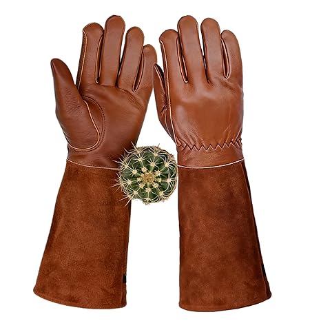 Elbow Length Cowhide Rose Pruning Gloves - image 5